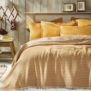 yatas bedding marita cift kisilik safran (1)